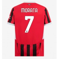 AC Milan Alvaro Morata #7 Hjemmedrakt 2024-25 Kortermet